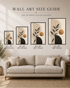 Minimalist Botanical Forms in Earth Tones
