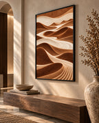 Layered Sand Dunes in Warm Earth Tones