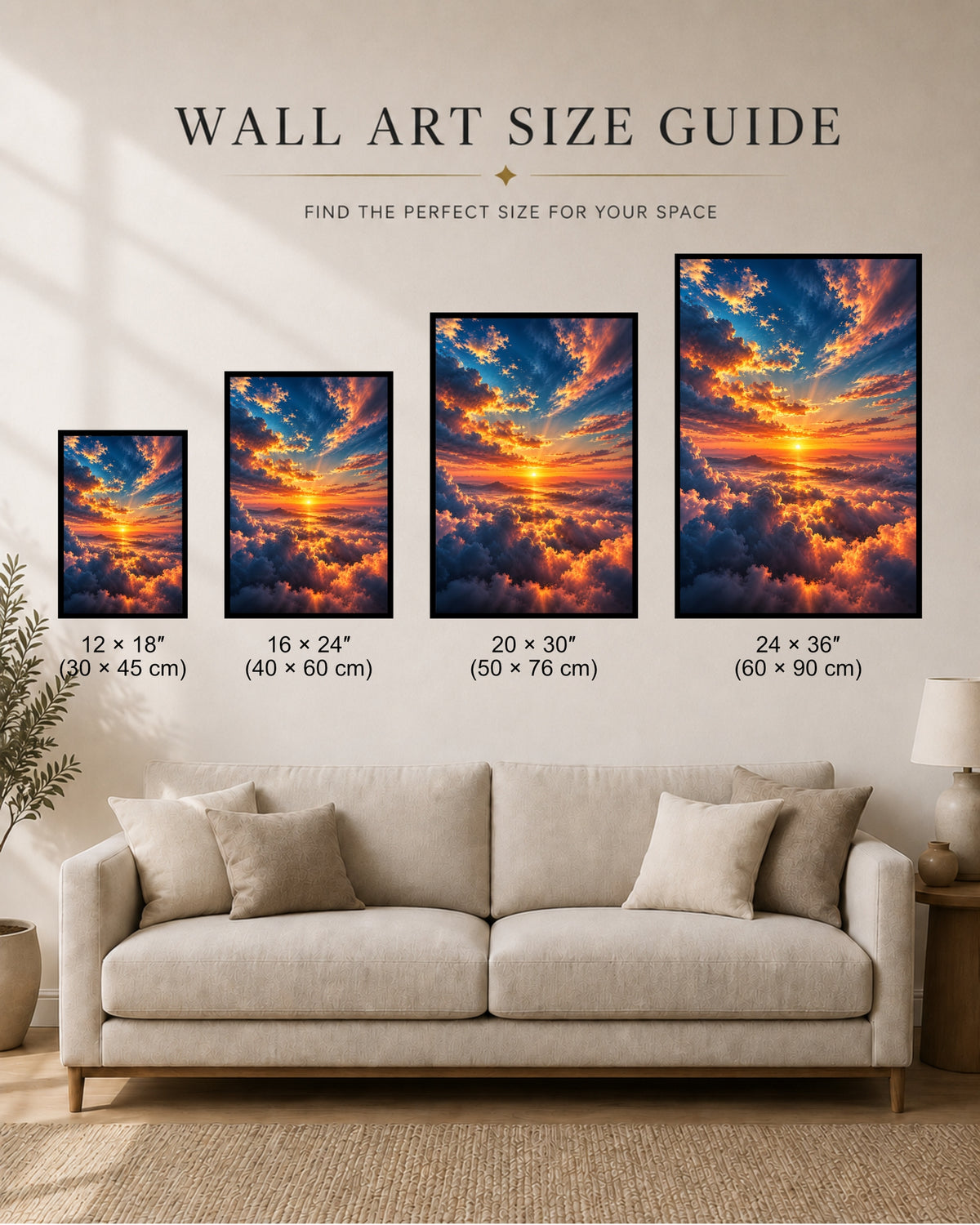 Celestial Horizon Sunset Cloudscape