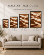 Layered Sand Dunes in Warm Earth Tones