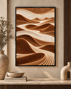 Layered Sand Dunes in Warm Earth Tones