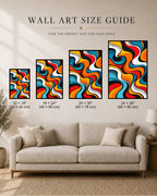 Vibrant Retro Wave Abstract