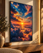 Celestial Horizon Sunset Cloudscape
