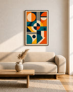 Geometric Harmony Abstract Wall Art