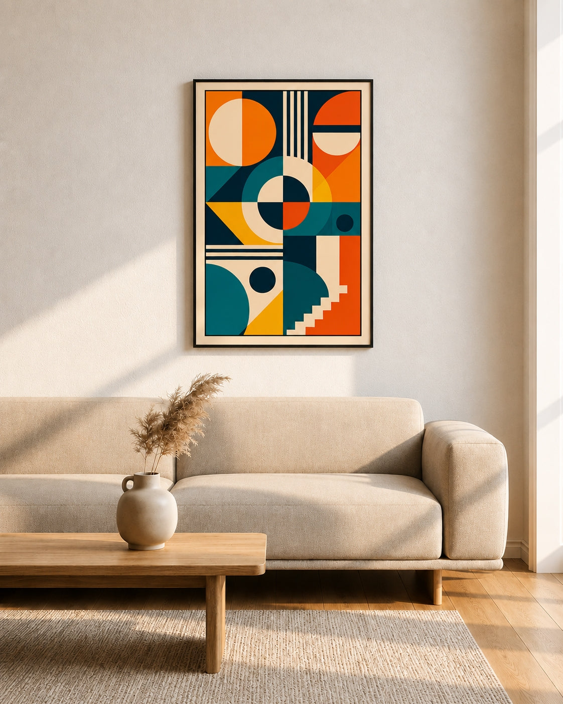 Geometric Harmony Abstract Wall Art