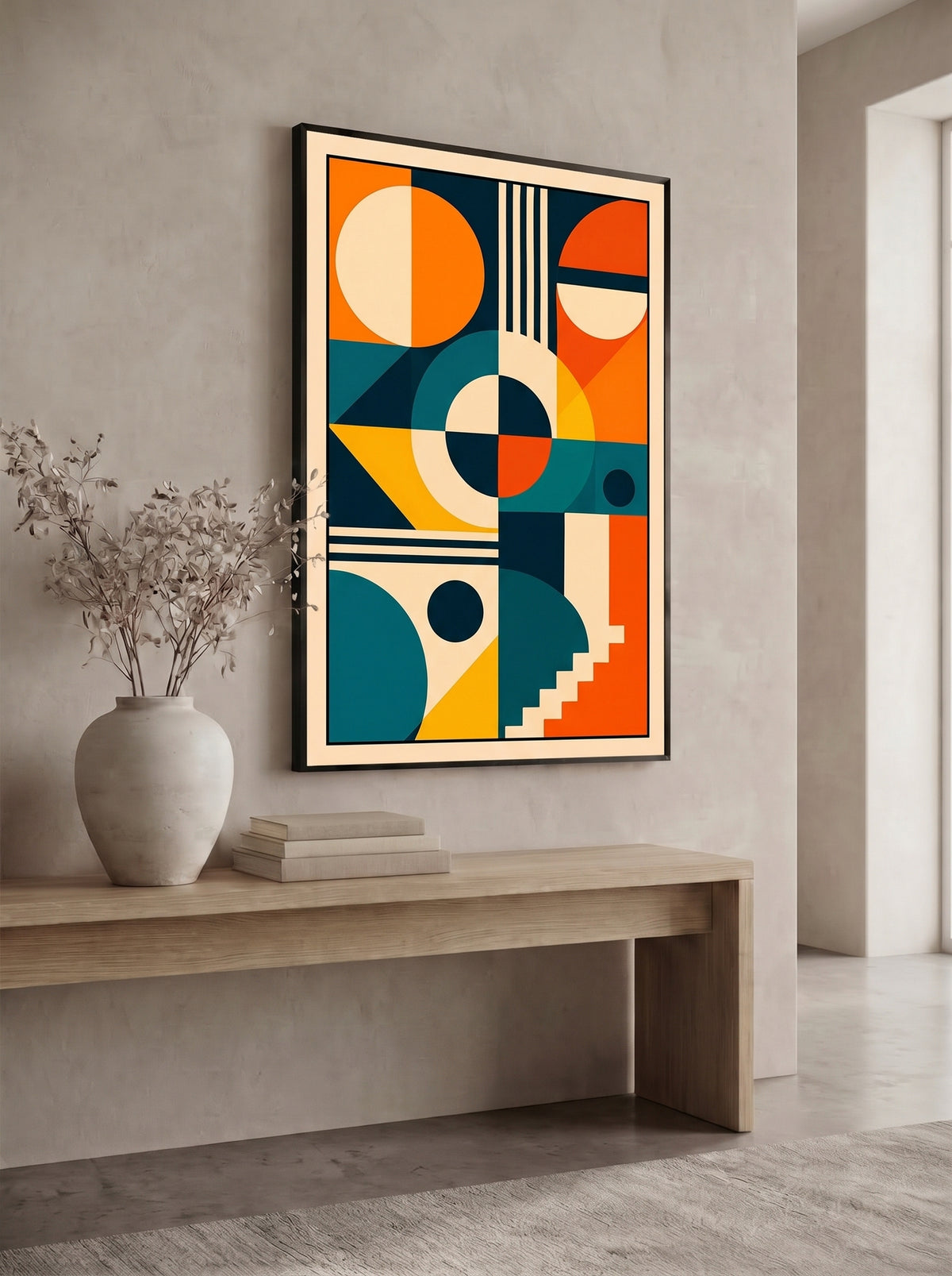 Geometric Harmony Abstract Wall Art