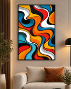 Vibrant Retro Wave Abstract