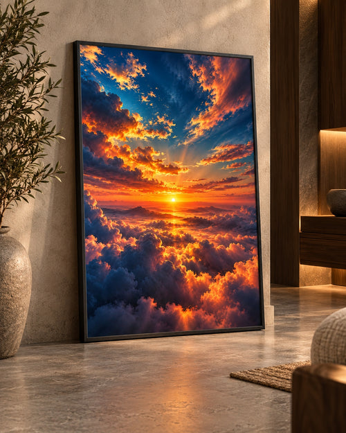 Celestial Horizon Sunset Cloudscape