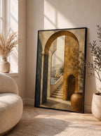 Sunlit Arches Over Mediterranean Waters