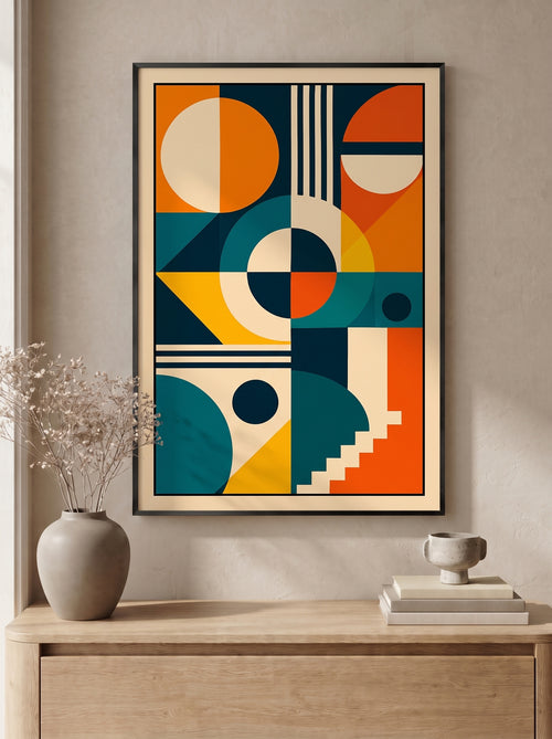 Geometric Harmony Abstract Wall Art