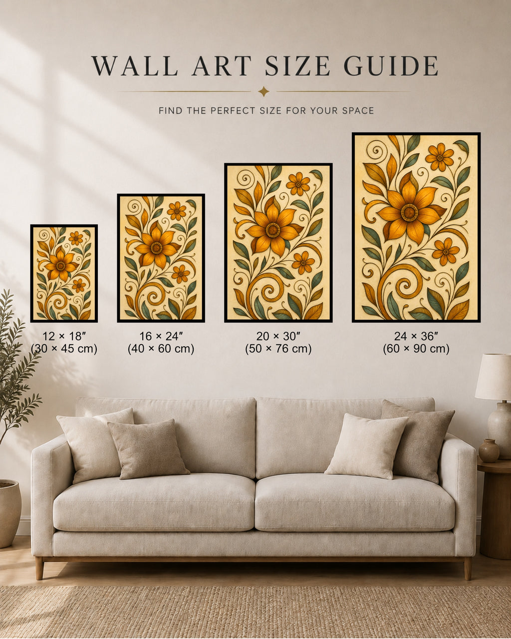 Golden Botanical Flourish
