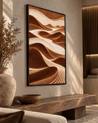Layered Sand Dunes in Warm Earth Tones