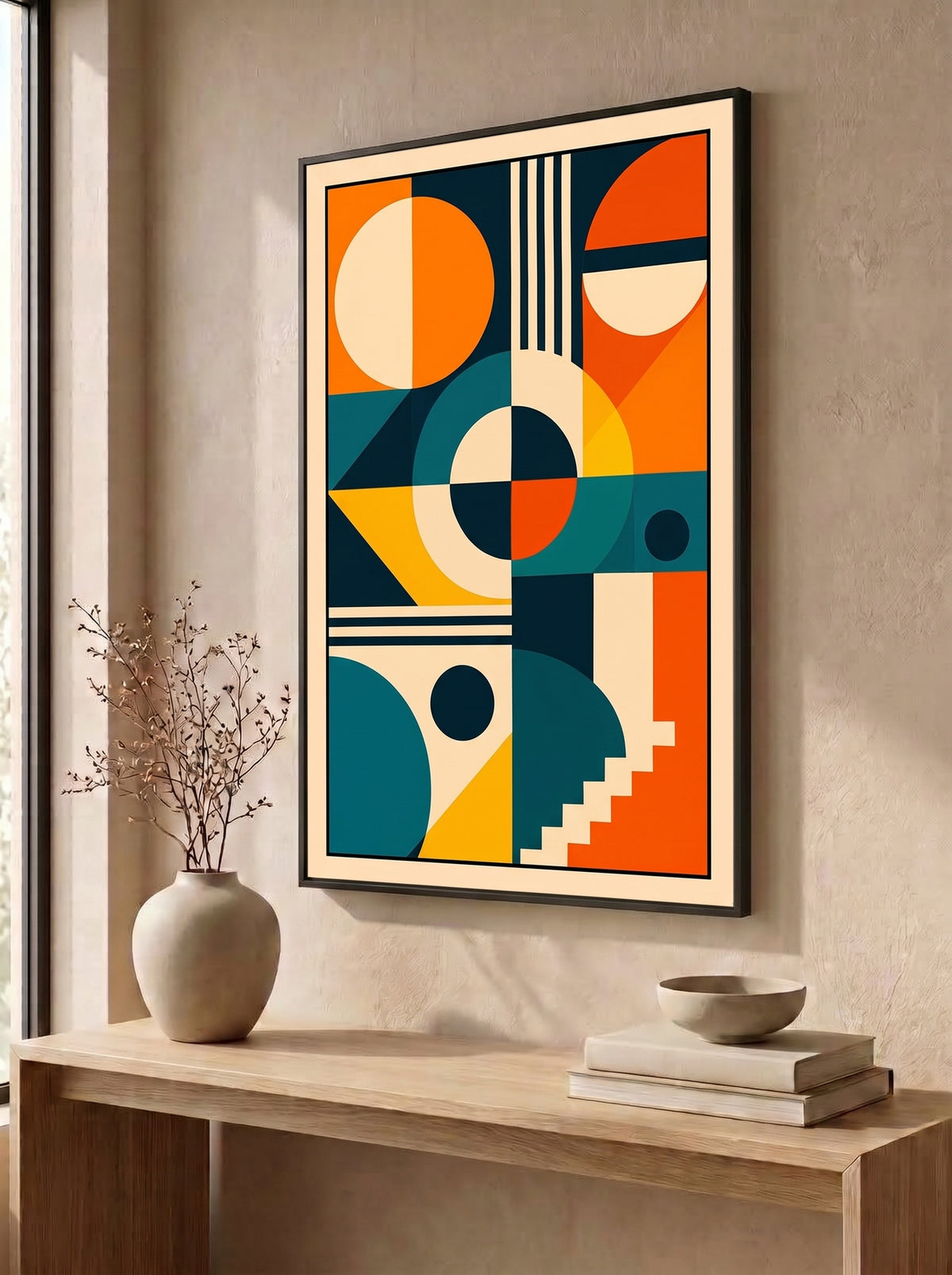 Geometric Harmony Abstract Wall Art