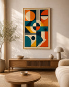 Geometric Harmony Abstract Wall Art