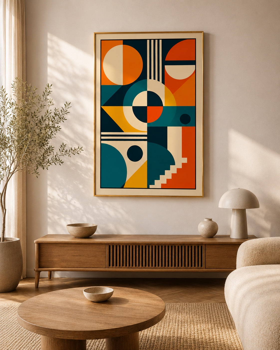 Geometric Harmony Abstract Wall Art