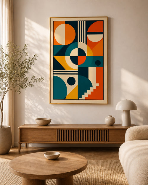 Geometric Harmony Abstract Wall Art