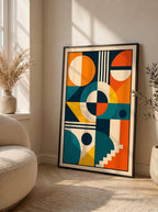 Geometric Harmony Abstract Wall Art