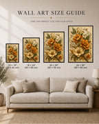 Ornate Autumn Botanical Relief