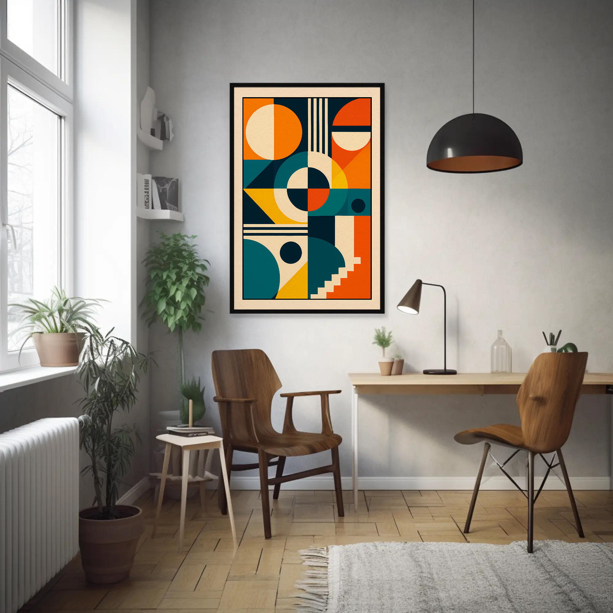 Geometric Harmony Abstract Wall Art